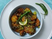 A picture of honey chilli potato