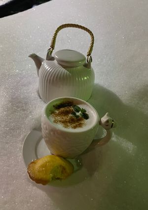 Una foto de Chai tea para este frío de locos mucha nieve en Seattle