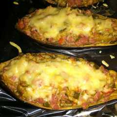 Una foto de Berengenas rellenas