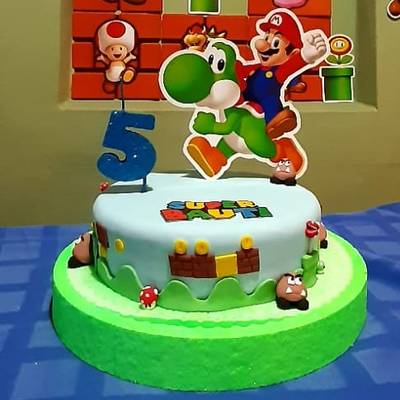 limpiador calcular Arado Torta decorada Mario Bros ⭐ Receta de Regina 🌸- Cookpad
