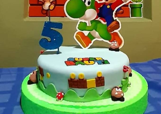 Torta decorada Mario Bros ⭐ Receta de Regina ?- Cookpad