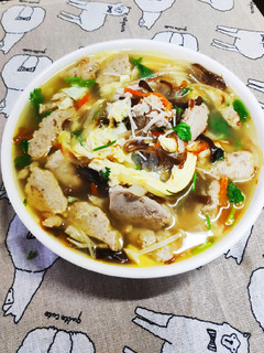 簡易家常肉羹湯 的食譜成品照片