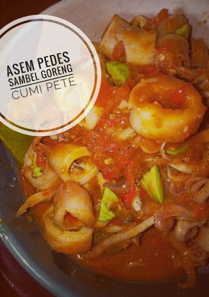 Foto resep Asem pedes sambel goreng cumi pete
