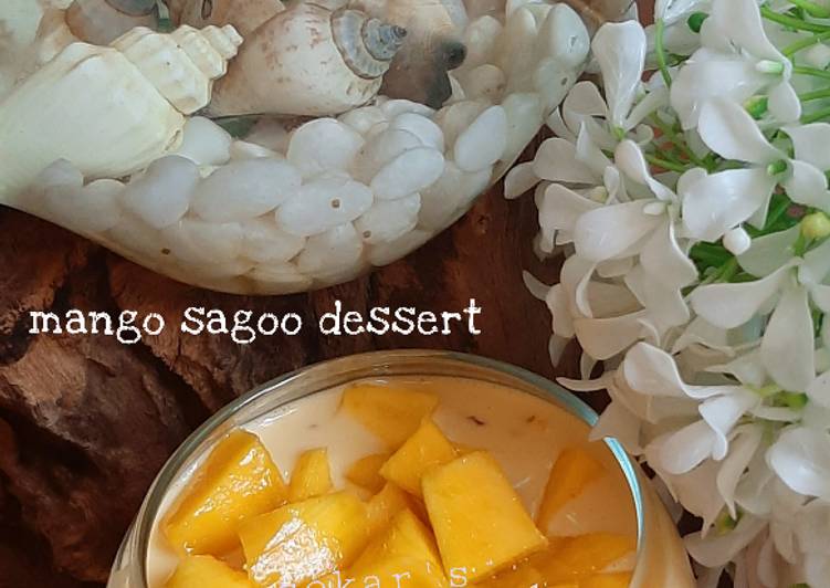 Recipe: Yummy Mango Sagoo Dessert