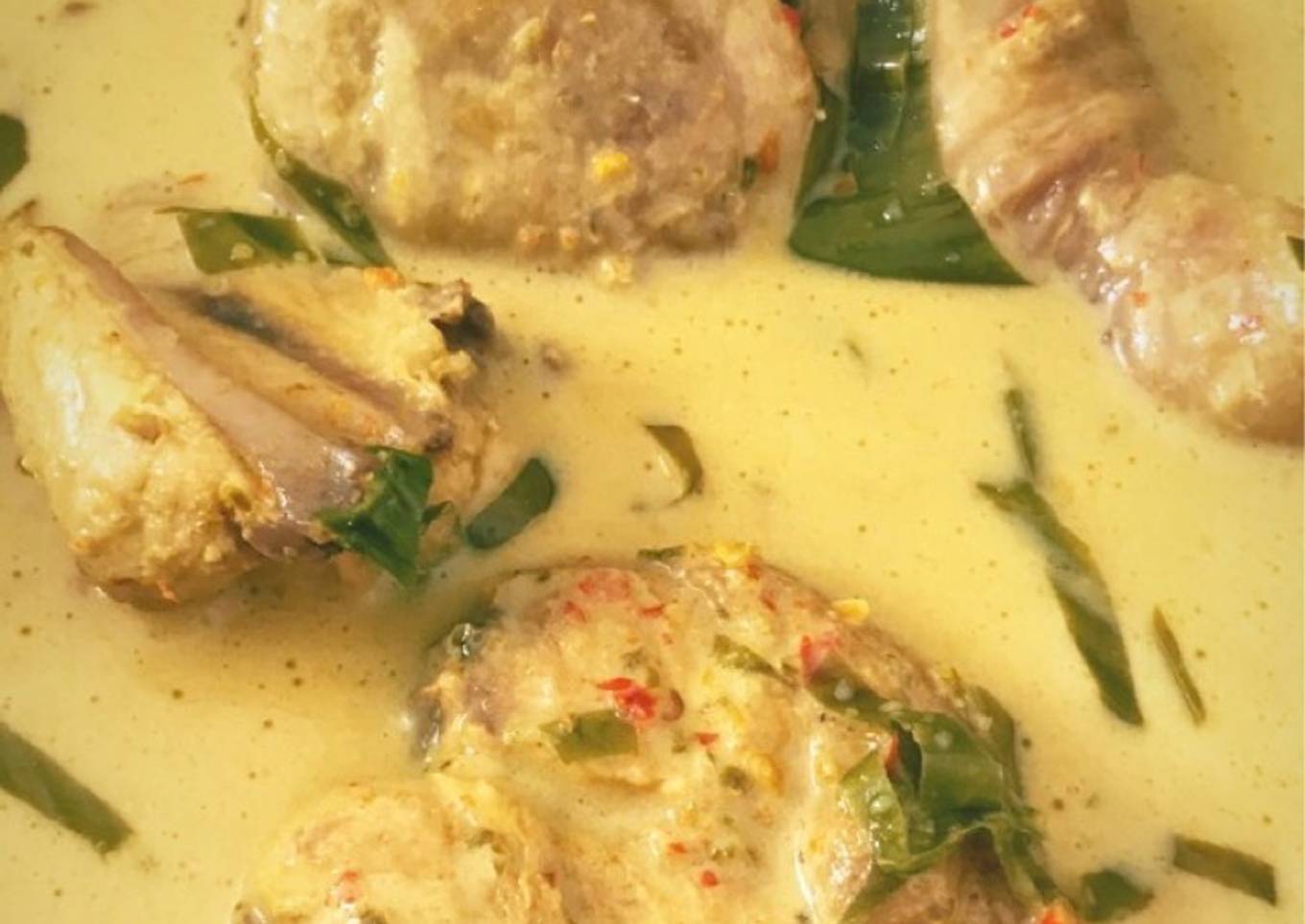 Resep dengan ayam dimasak dalam lemak