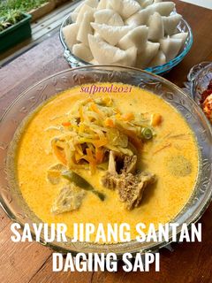 Foto resep Sayur Jipang Santan Daging Sapi