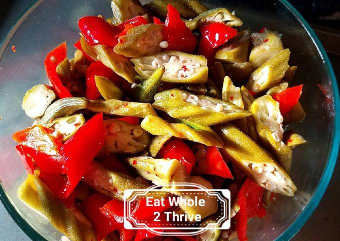 Easiest Way to Make Homemade Okra kraut /lacto-fermentation