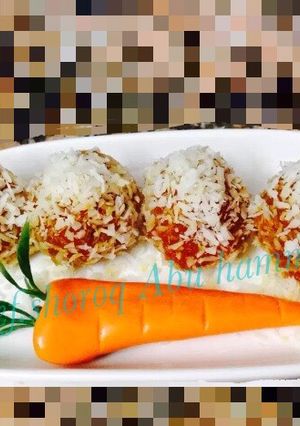 صورة لوصفة 🥥🥕كرات الجزر مع جوز الهند🥕🥥🏀