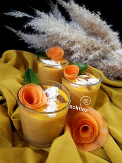 عکسی از دستور پودینگ هویج solmaz