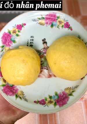 Hình của món Bánh bao bí đỏ nhân phomai.