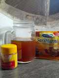 Cinnamon Black Tea with Rosella Simple Syrup