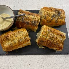 A picture of Pork sausage roll.