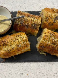 A picture of Pork sausage roll.