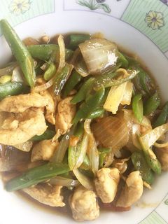 Foto resep Ayam Buncis Lada