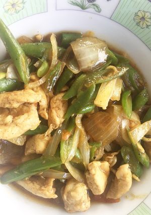 Foto resep Ayam Buncis Lada