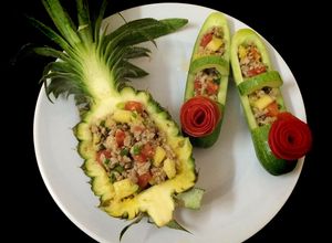 Hình của món Heo xay xào dứa 🍍.