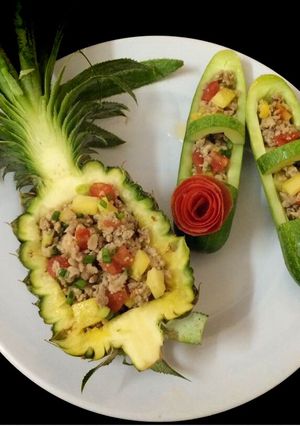 Hình của món Heo xay xào dứa 🍍.