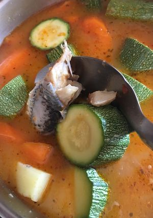 Una foto de Caldo de pescado