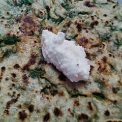 A picture of Palak paratha.
