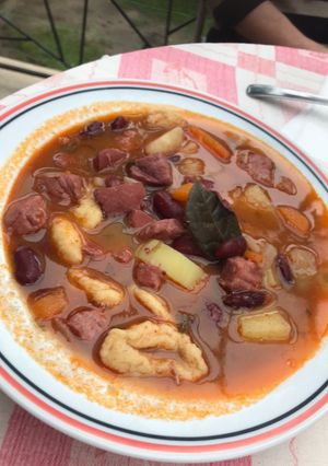 Babgulyás (bográcsban) recept fotója