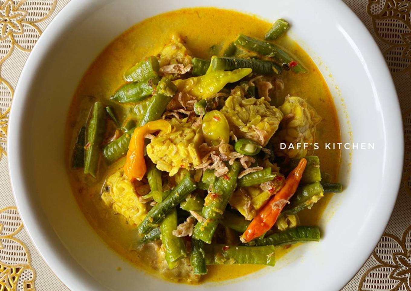 Sayur Lodeh Tempe Kacang Panjang🍲