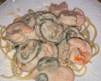 Update, Prepare Recipe Jalapeno Shrimp Alfredo Spaghetti Restaurant Style