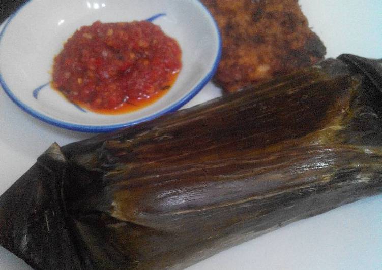 Nasi Pepes Bakar Mentega