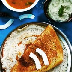 Wheat flour dosa A picture of Wheat flour dosa.