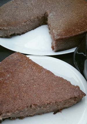 Une photo de Flan coco / chocolat