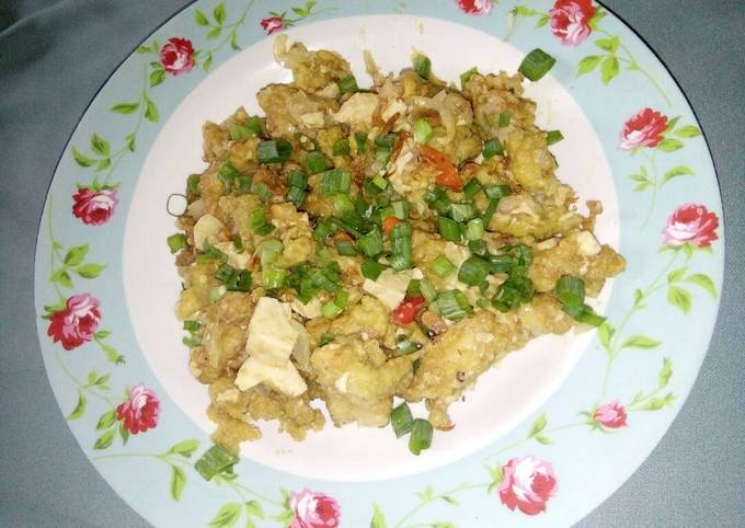 Resep memasak Ayam goreng telur asin  istimewa