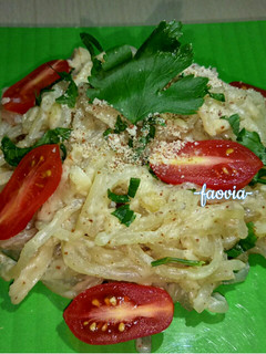 Foto resep Vegan shirataki carbonara