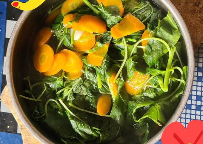 Resep Sayur Bayam Wortel Oleh Dzuriyatinaq Cookpad