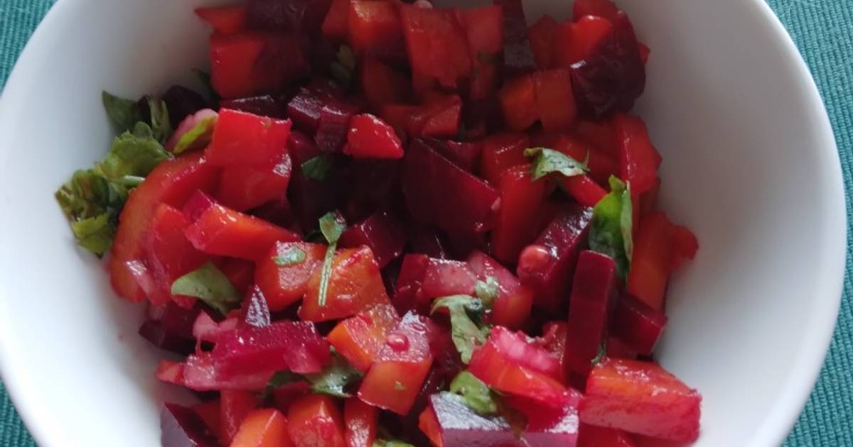 Carrot, tomato, beetroot, fenugreek salad Recipe by Supriya Shenoy