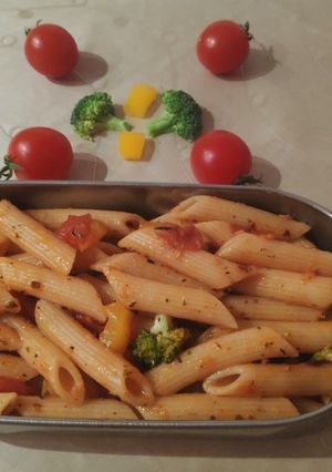 A picture of Veg Mayonnaise Pasta❤️.