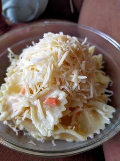 Foto resep Farfalle macaroni carbonara ala saya