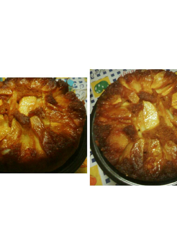 Una foto de Tarta de manzana invertida, súper fácil !!
