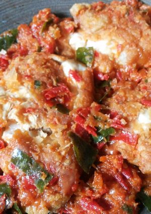 Foto resep Ayam geprek sambal daun jeruk