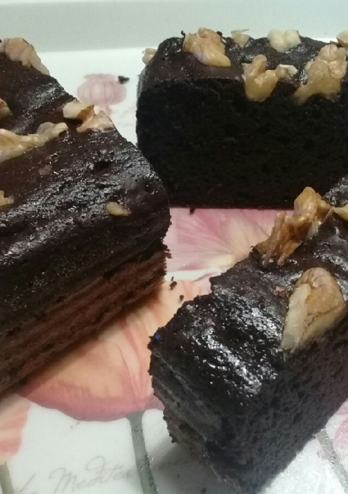 Una foto de Budín de chocolate sin harina sin azúcar