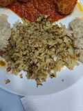 Guarnición de arroz de coliflor