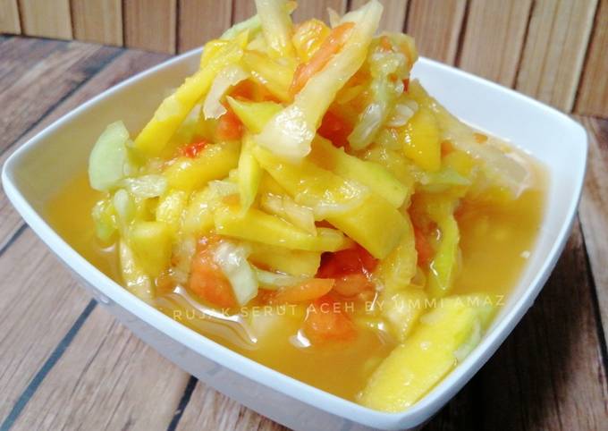 Rujak serut Aceh (bumbu 3 bahan saja)