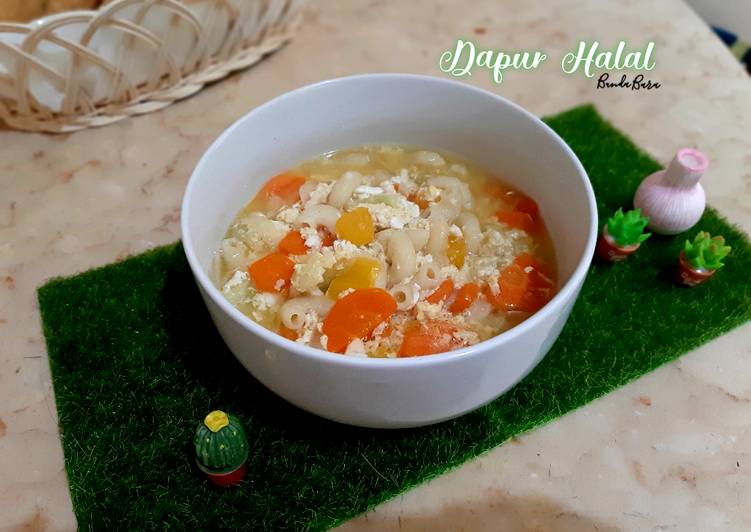 Resep Soup Makaroni Telur Mpasi 15++ oleh Dapur Halal Cookpad