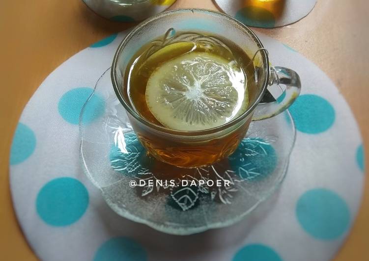 Cara membuat Lemon tea 🍋🍵 enak