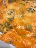 Gochujang, broccoli and cheese omelette