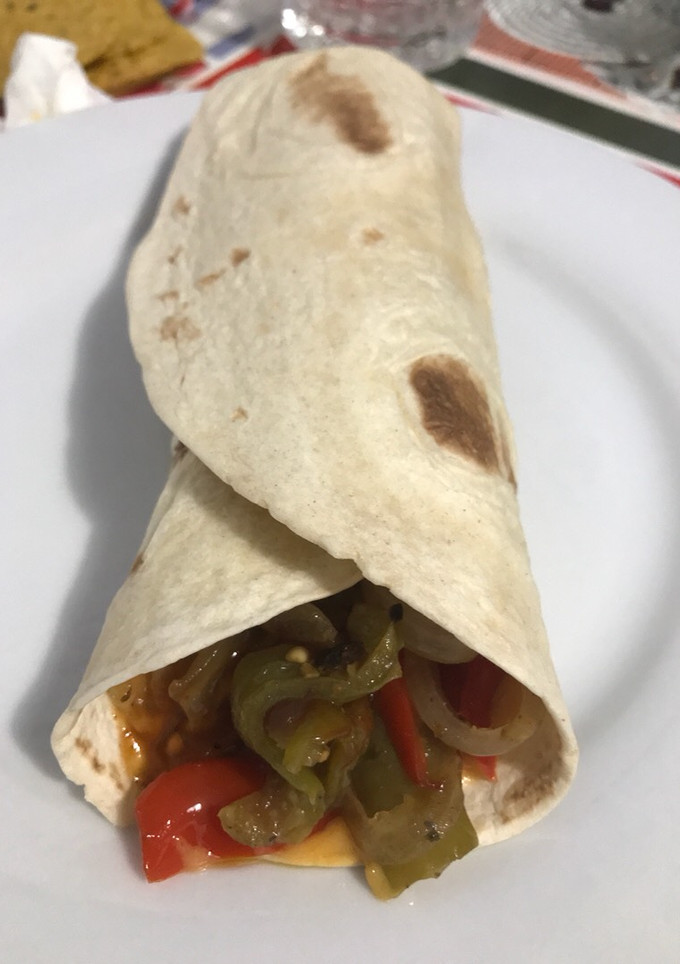 Una foto de Fajitas de verdura