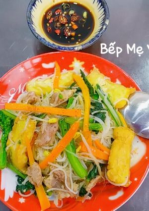 Hình của món Bún xào.