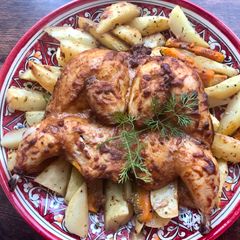 A picture of Marinated Roasted Chicken.