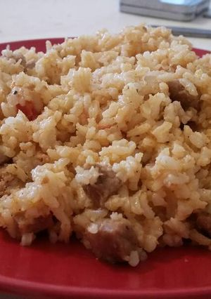 Egyszerű rizseshús recept fotója