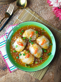 Foto resep Sawi Gulung Isi Tahu, Ayam dan Telur