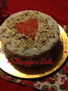 Una foto de Pastel de coco y tres leches San Valentín