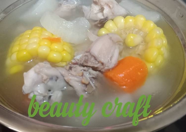 Resep Sop ayam kampung JALOWO (Jagung Lobak Wortel)😃😃😃 Anti Gagal